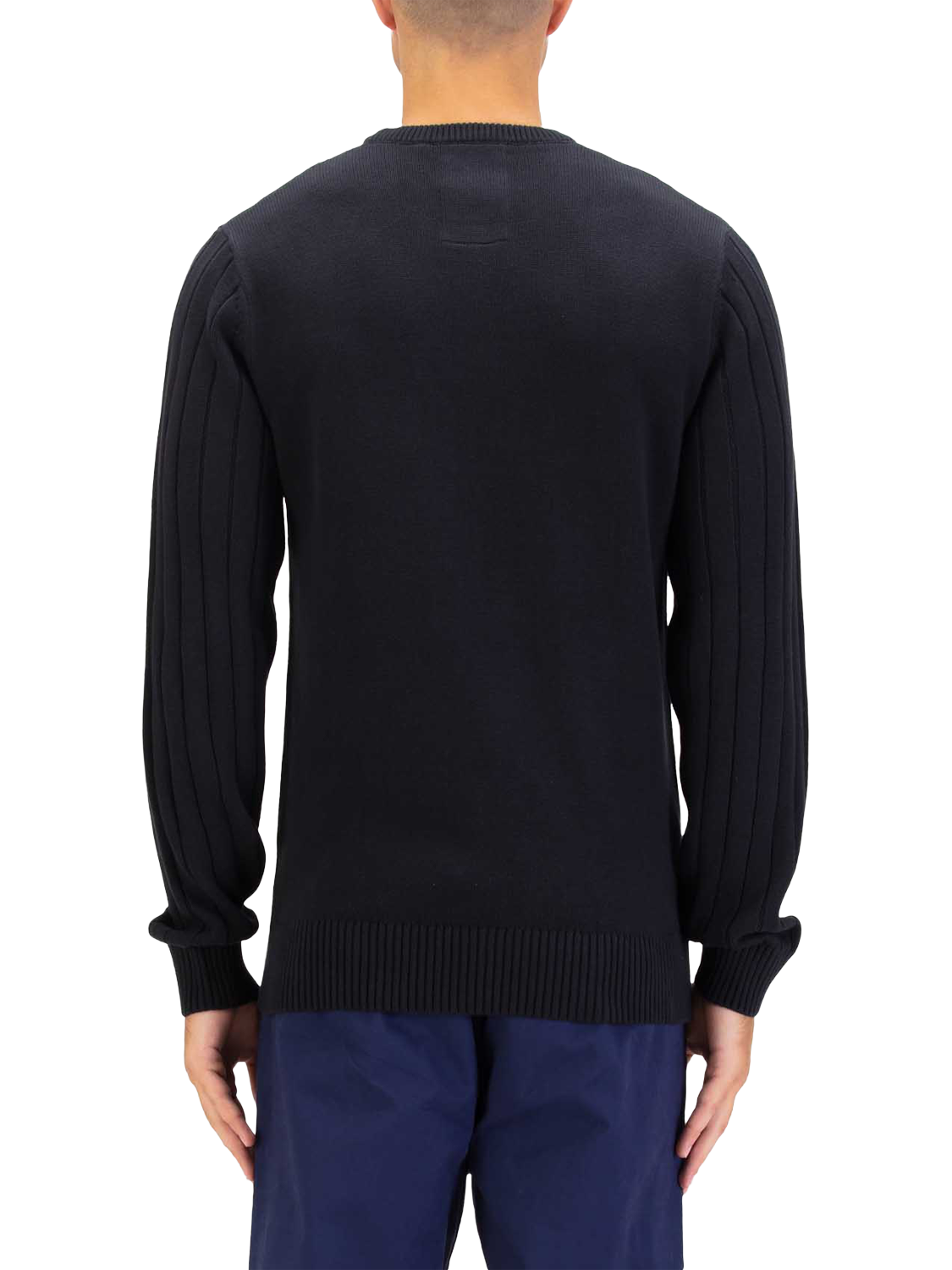 Product image 2 of 6, which shows LUKE 1977 Mitcham Cable Knit Jumper, Black, S