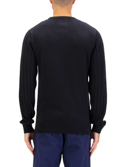 LUKE 1977 Mitcham Cable Knit Jumper - view 2, Black