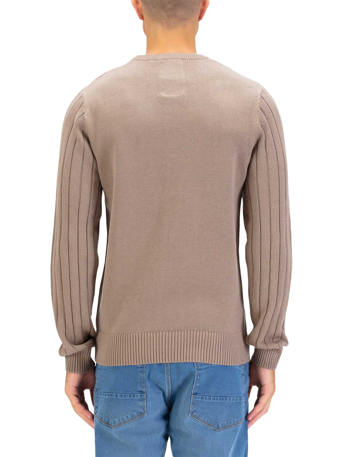 Product image 2 of 6, which shows LUKE 1977 Mitcham Cable Knit Jumper, Hard Nut, S