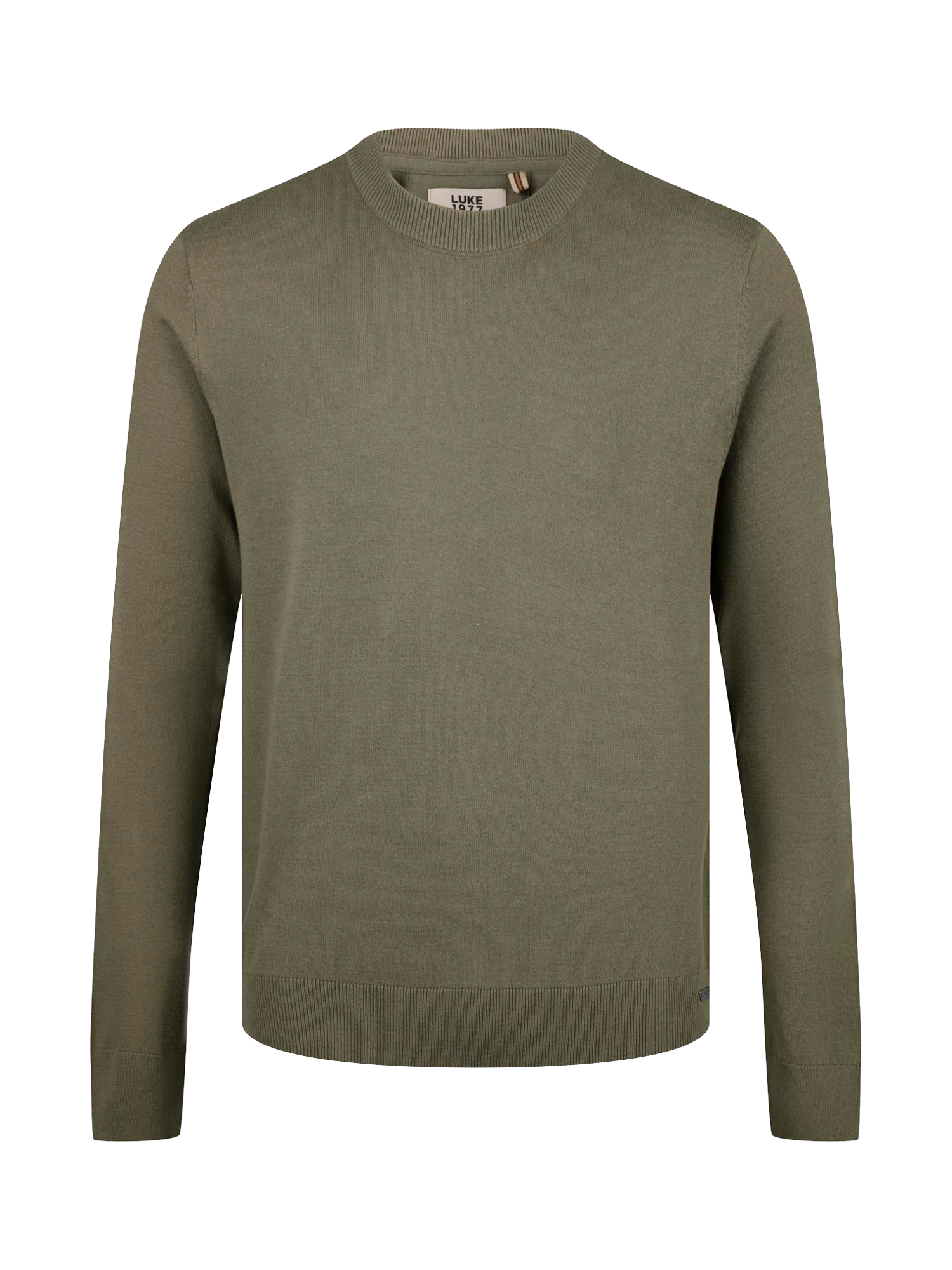Product image 4 of 6, which shows LUKE 1977 Crew Neck Cotton Jumper, Clover, S