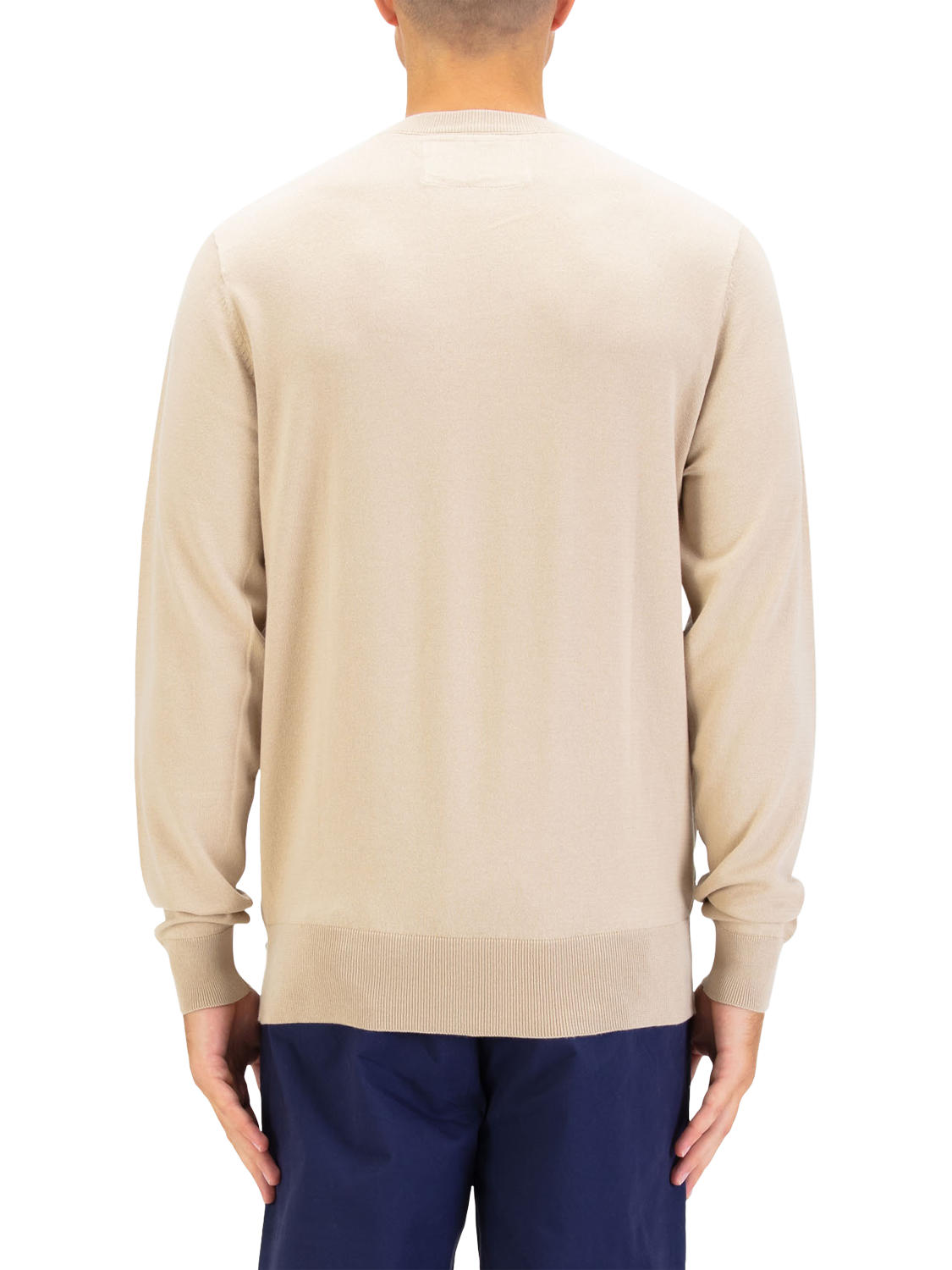 Product image 2 of 6, which shows LUKE 1977 Crew Neck Cotton Jumper, Fawn, S