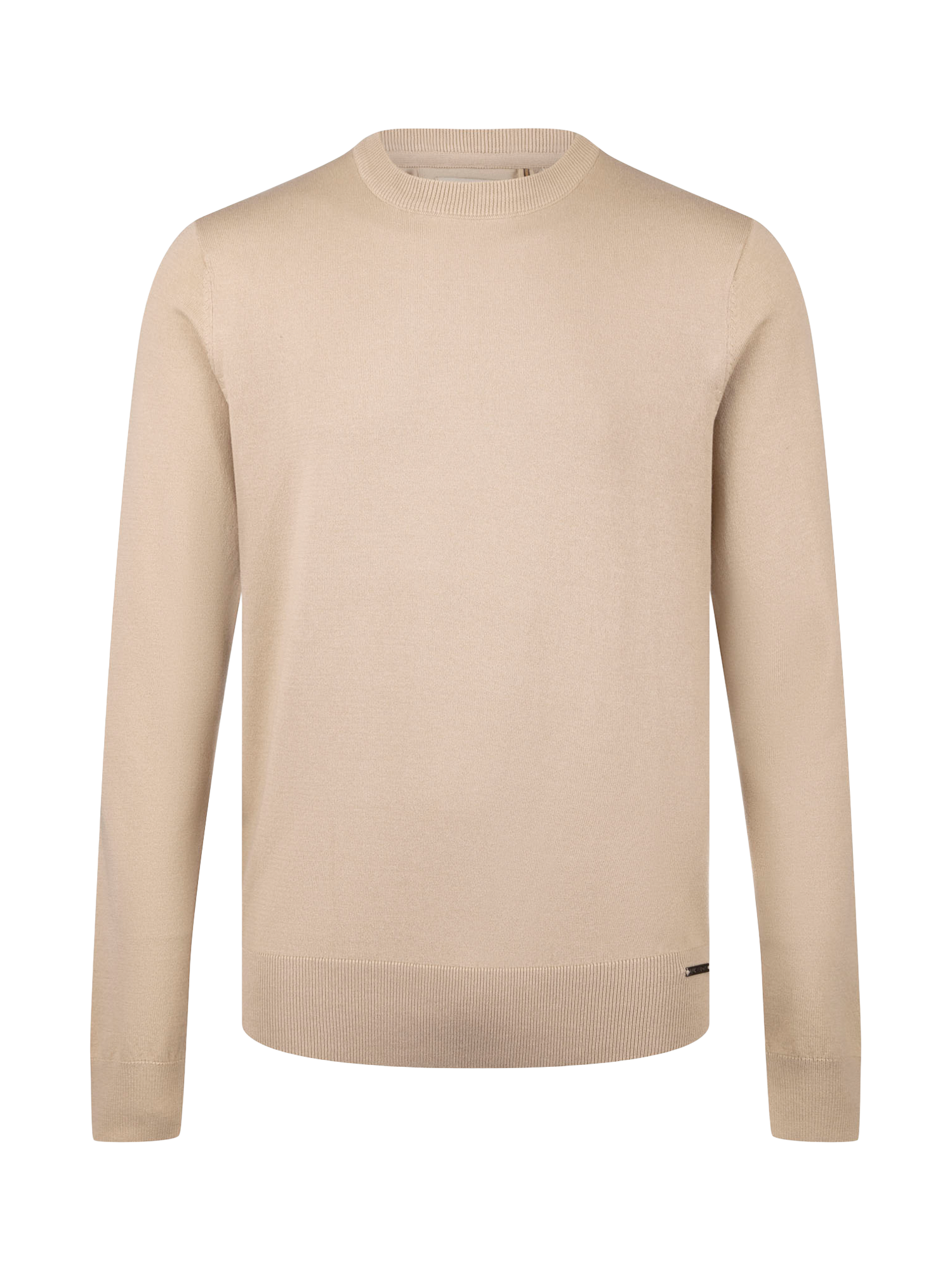 Product image 4 of 6, which shows LUKE 1977 Crew Neck Cotton Jumper, Fawn, S