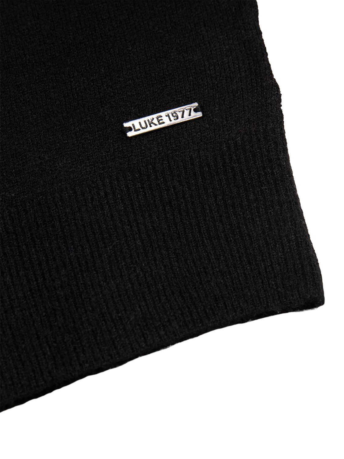 Product image 6 of 6, which shows LUKE 1977 Crew Neck Jumper, Black, S