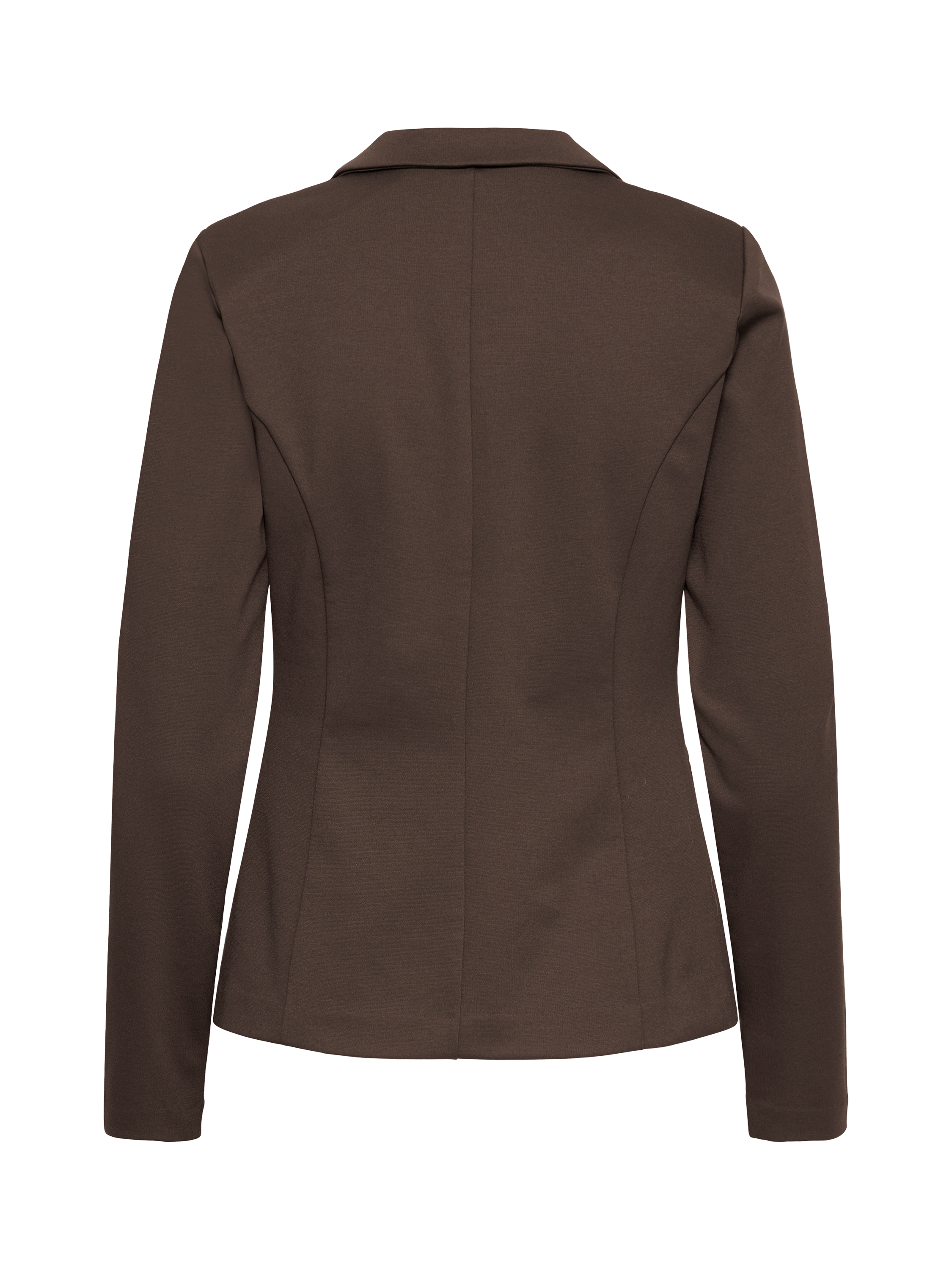 Product image 3 of 4, which shows ICHI Kate Single Breasted Blazer, Chocolate Torte, XS