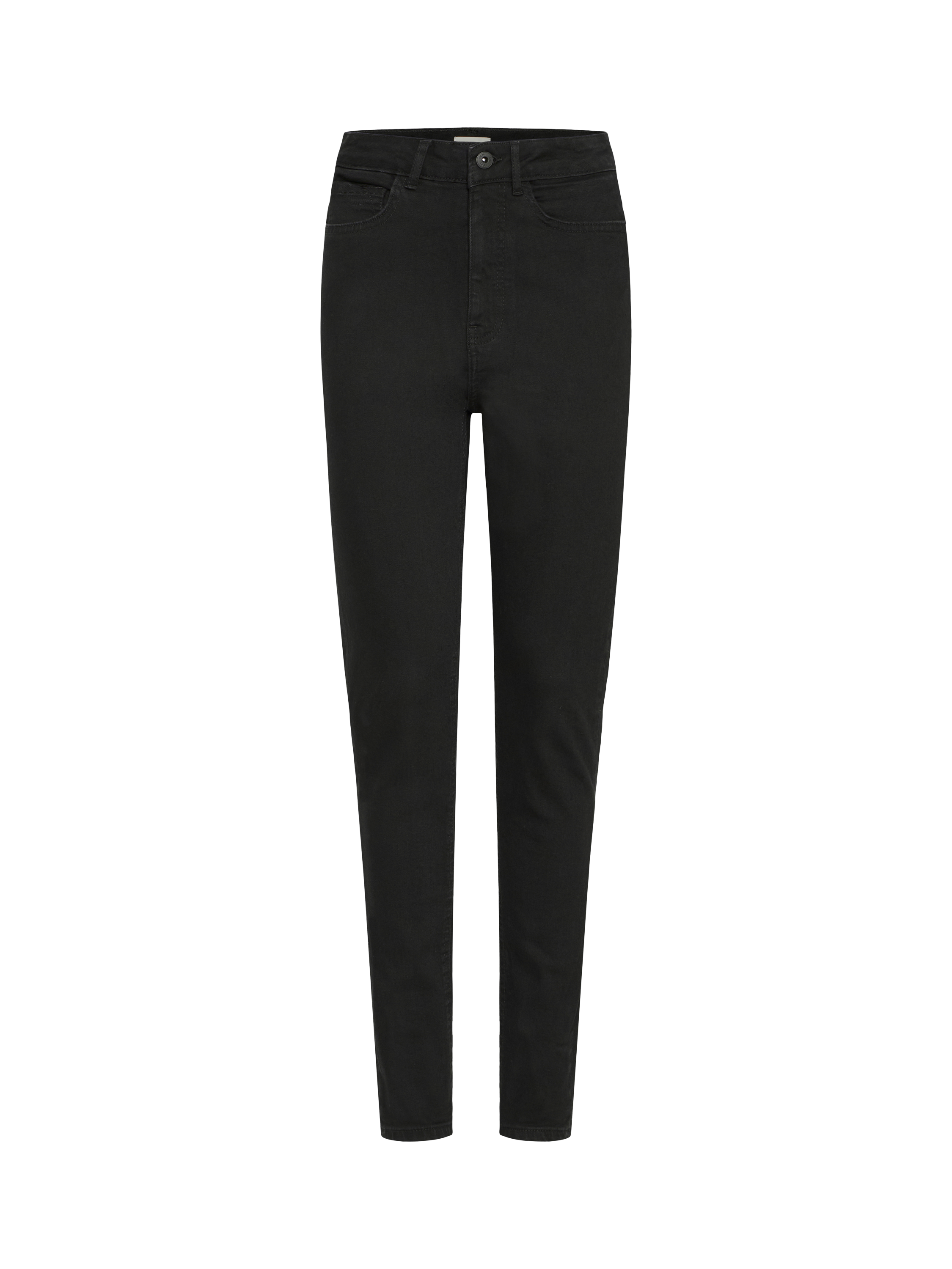 Product image 5 of 7, which shows ICHI Twiggy Cotton Blend Slim Jeans, Black, 26R