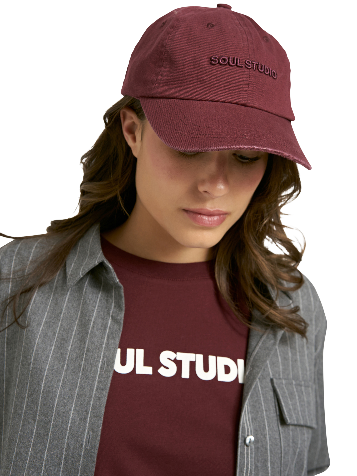 Product image 2 of 6, which shows Smith & Soul Soul Studio Baseball Cap, Bordeaux, One Size
