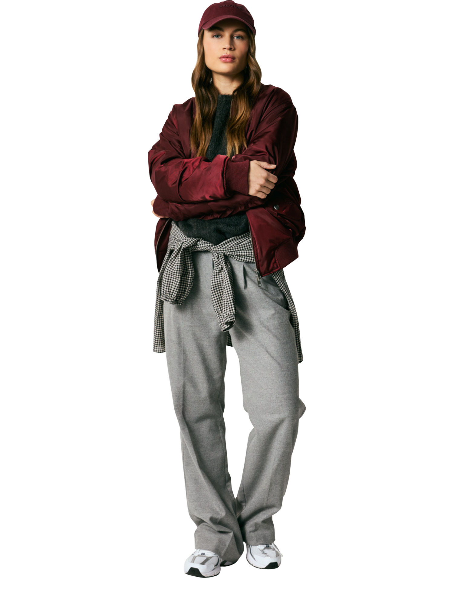 Product image 6 of 6, which shows Smith & Soul Soul Studio Baseball Cap, Bordeaux, One Size