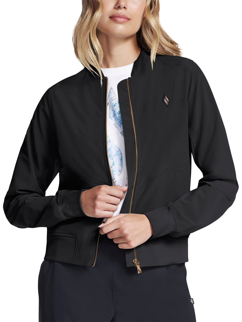 Product image 1 of 3, which shows Skechers Uptown Jacket, Black, S