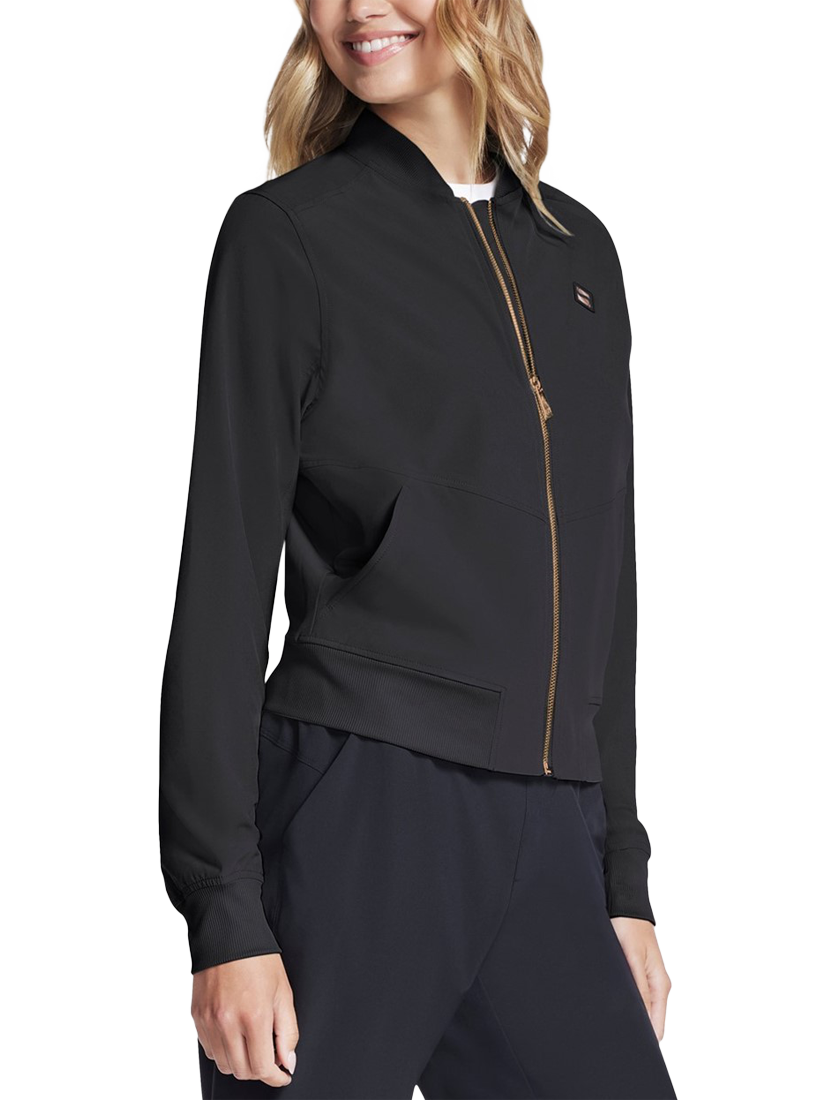 Product image 3 of 3, which shows Skechers Uptown Jacket, Black, S