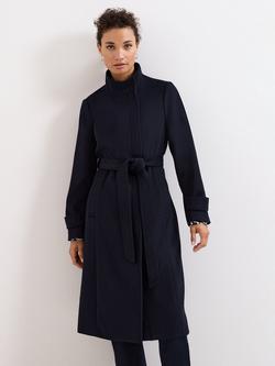 Phase Eight Dakota Wool Blend Coat, Navy, Navy
