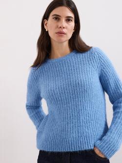 Phase Eight Billie Crew Neck Jumper, Blue, Blue