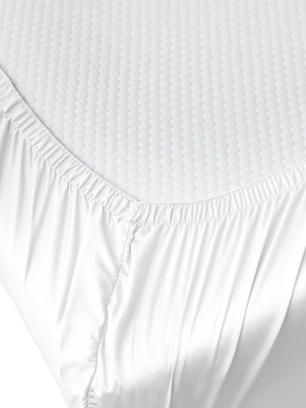True Grip Fitted Sheet, White - view 2, White