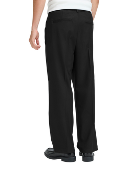 Casual Friday Grant Loose Fit Pleated Trousers, Anthracite Black - view 2, Anthracite Black