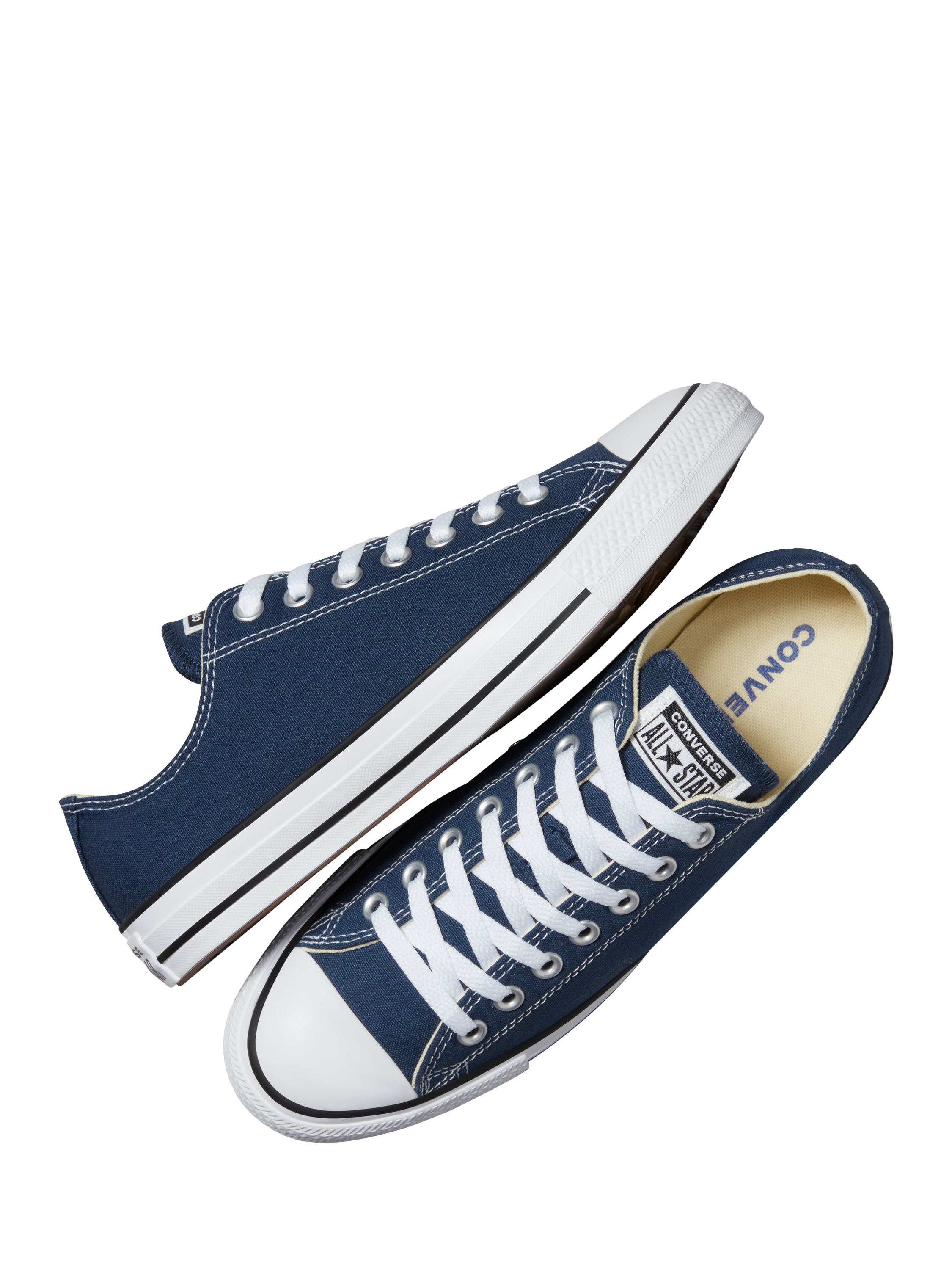 Product image 3 of 4, which shows Converse Chuck Taylor All Star Low Top Trainers, Navy, 8