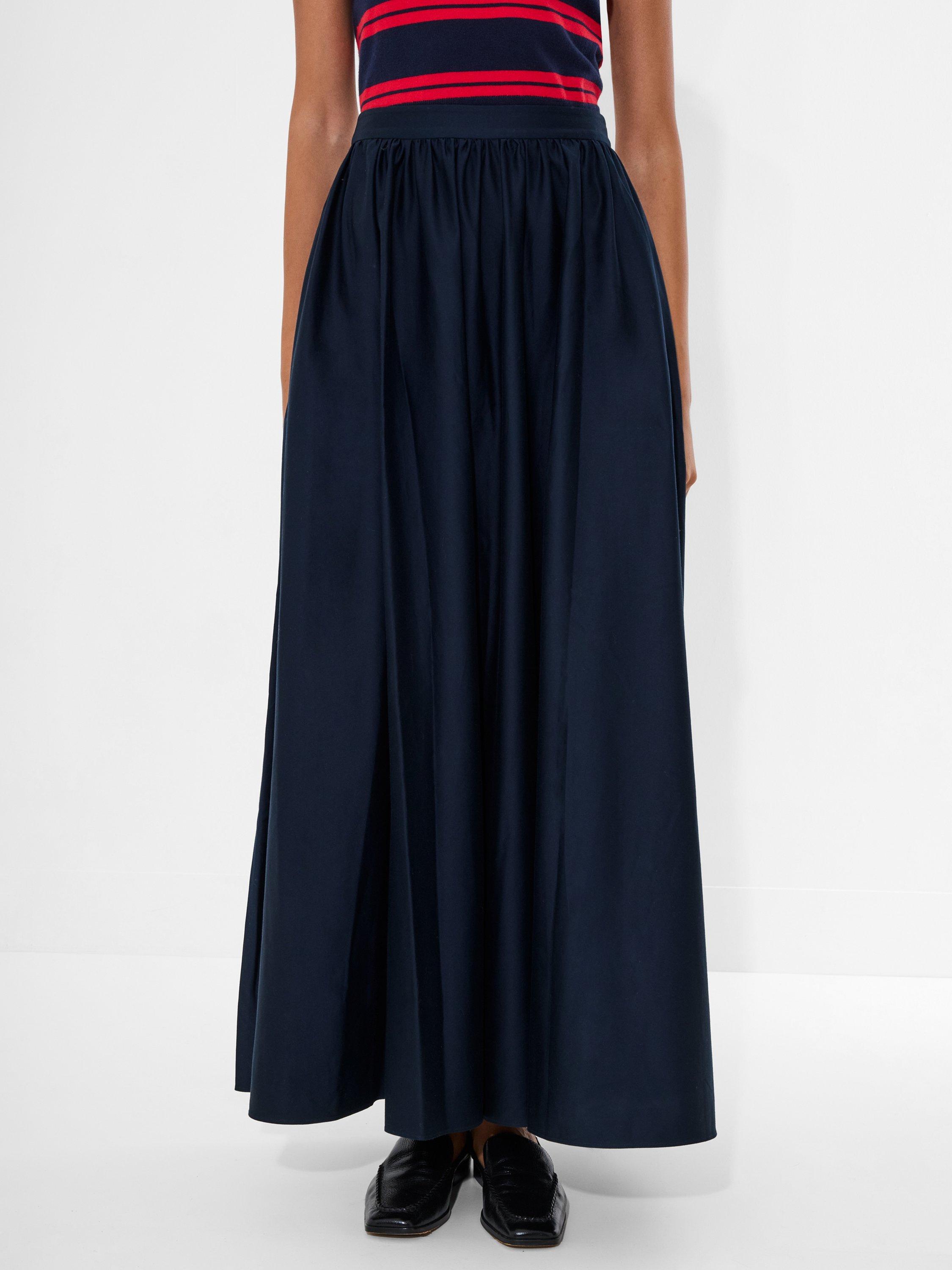 Product image 4 of 5, which shows French Connection Sateen Maxi Skirt, Marine, S