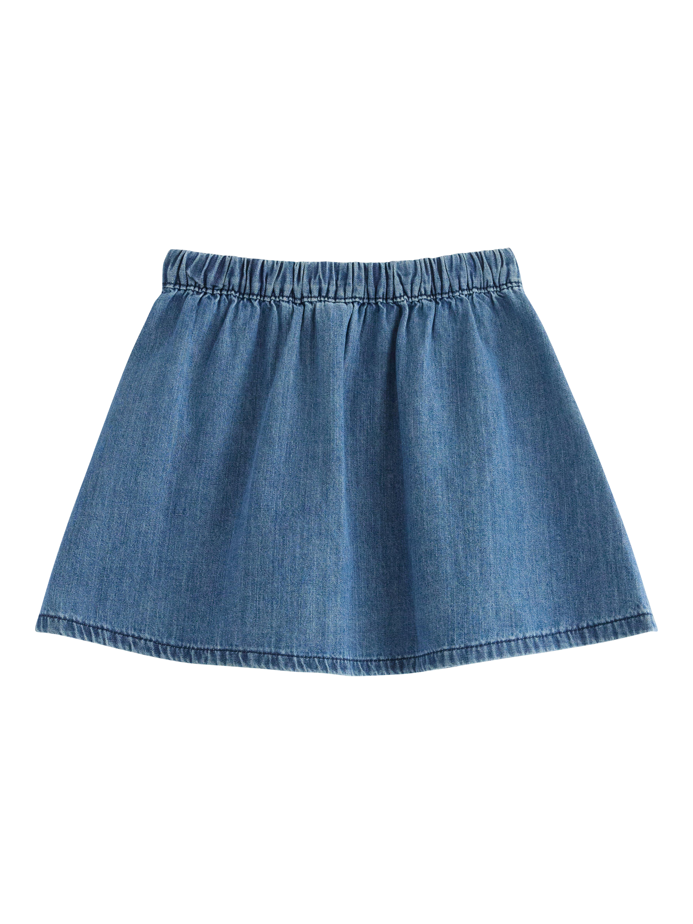 Product image 5 of 6, which shows Lindex Kids' A-Line Button Skirt, Denim, 7-8 years