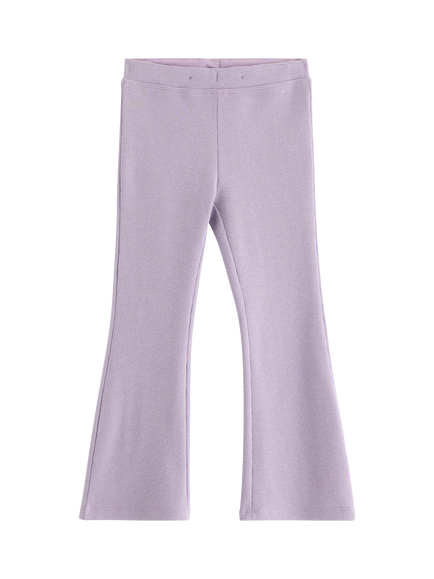 Lindex Kids' Cotton Blend Flared Leggings, Lilac, Lilac