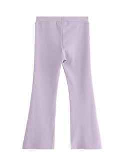 Lindex Kids' Cotton Blend Flared Leggings, Lilac - view 2, Lilac