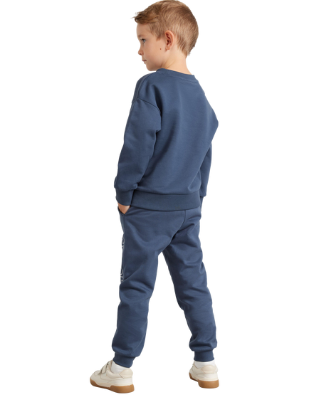 Lindex Kids' Cotton Spiderman Joggers, Dark Blue - view 2, Dark Blue