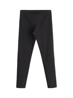 Lindex Kids' Brushed Cotton Glow In The Dark Skull Leggings, Black - view 2, Black