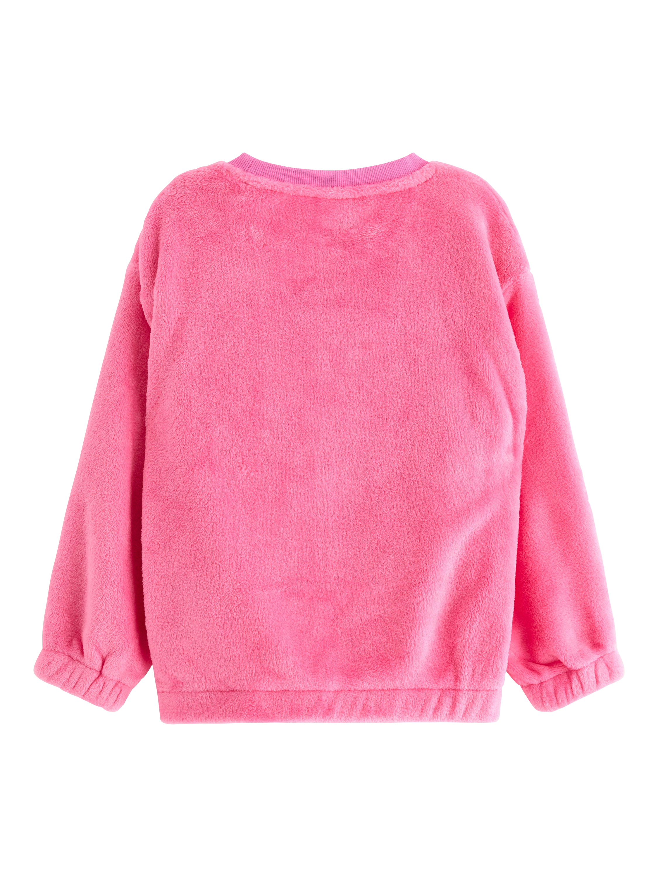 Product image 5 of 6, which shows Lindex Kids' Crew Neck Sequin Sweatshirt, Pink, 6-7 years