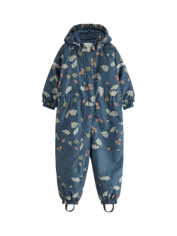 Lindex Baby Padded Waterproof Snowsuit, Dark Blue, Dark Blue