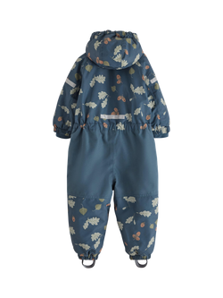 Lindex Baby Padded Waterproof Snowsuit, Dark Blue - view 2, Dark Blue