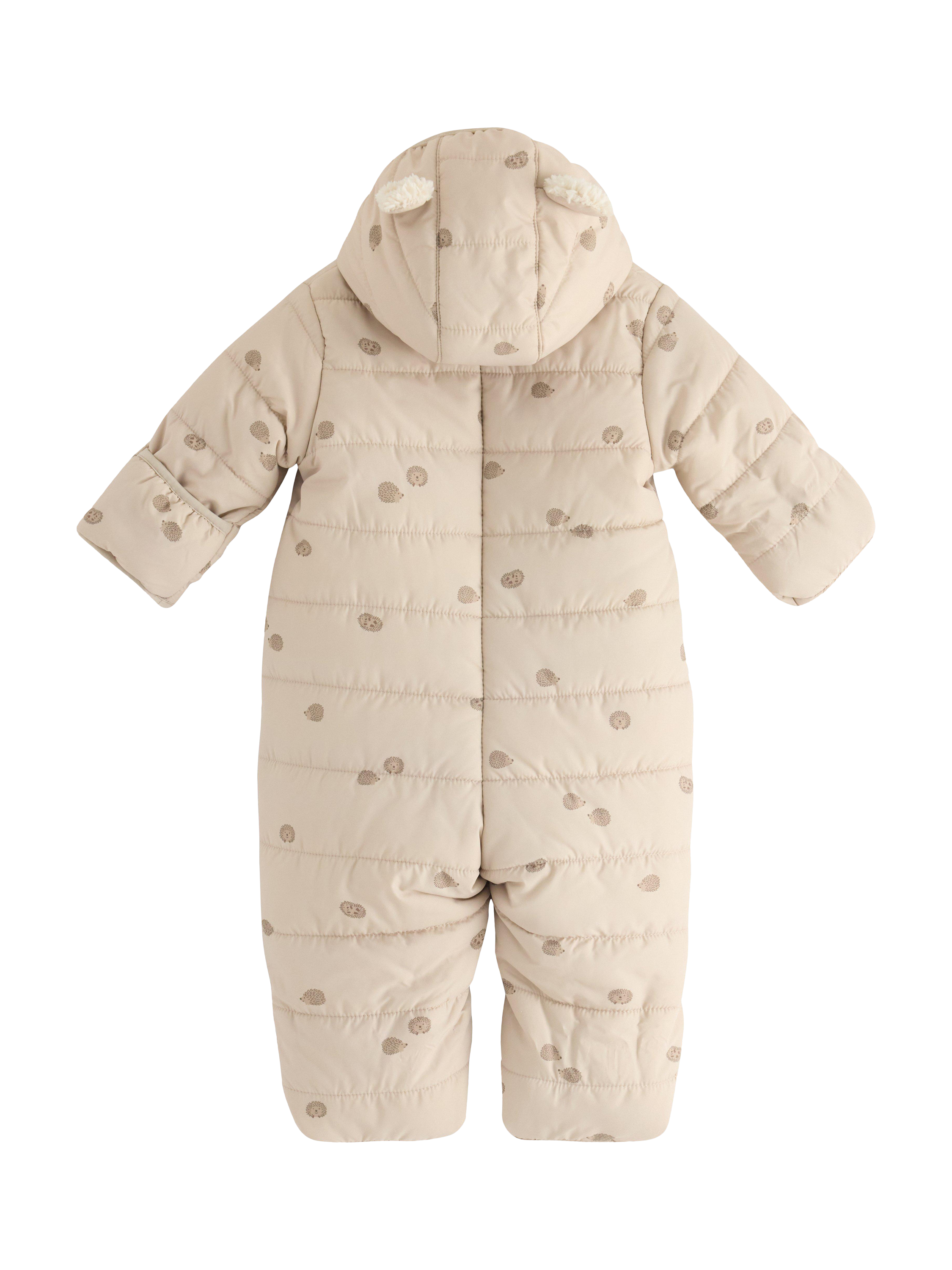 Product image 2 of 3, which shows Lindex Baby Hooded Snow Suit, Light Beige, 2-4 months