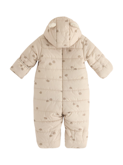 Lindex Baby Hooded Snow Suit, Light Beige - view 2, Light Beige