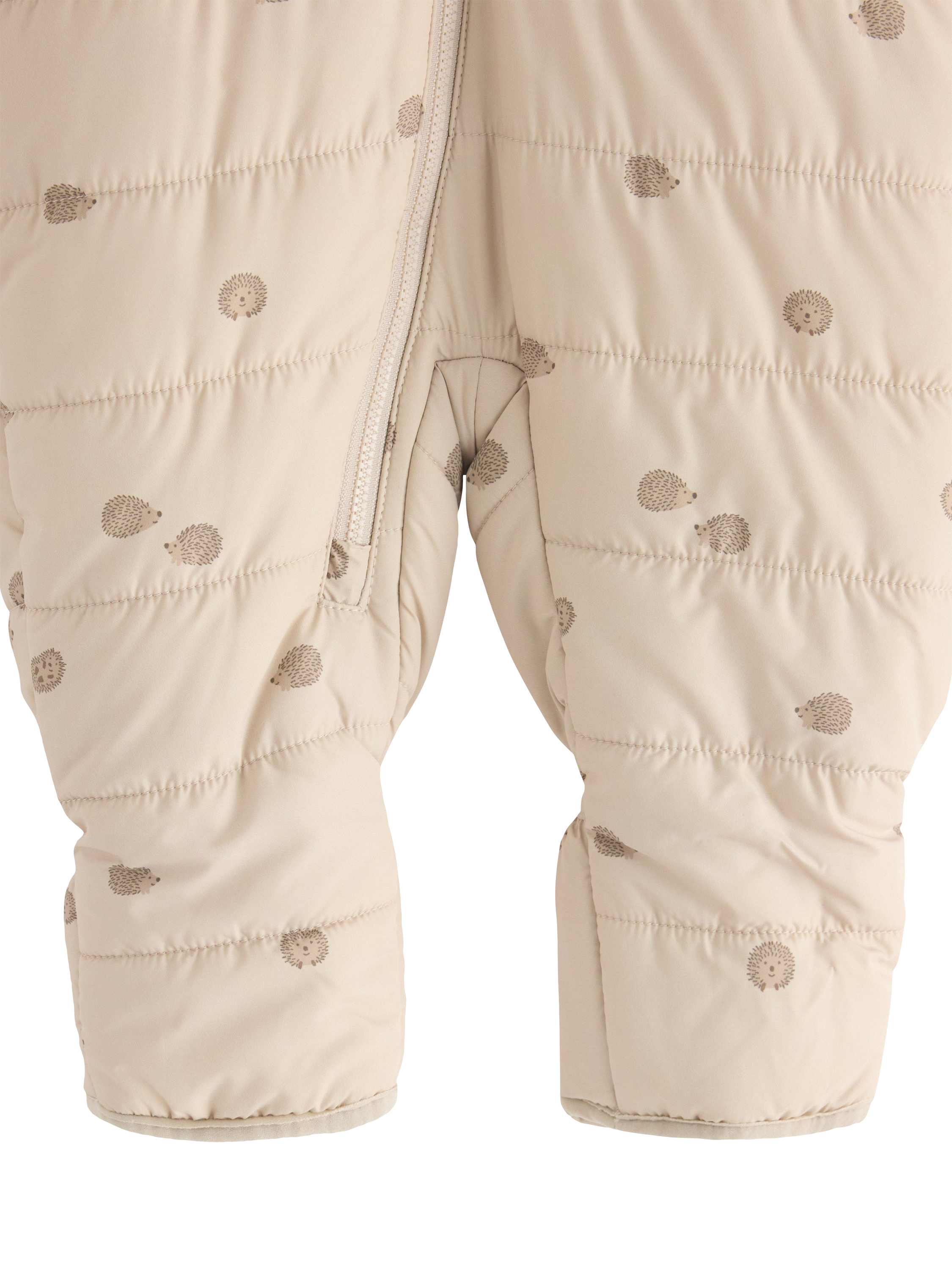 Product image 3 of 3, which shows Lindex Baby Hooded Snow Suit, Light Beige, 2-4 months