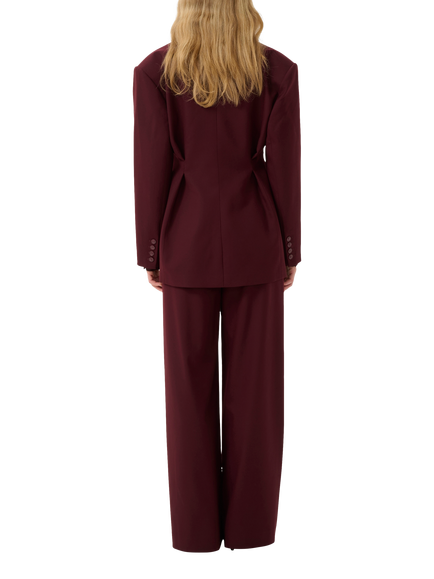 Gestuz Paula Wide Leg Trousers, Aronia - view 2, Aronia