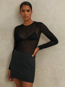 Reiss x Atelier Maia Embellished Mini Skirt, Black, Black