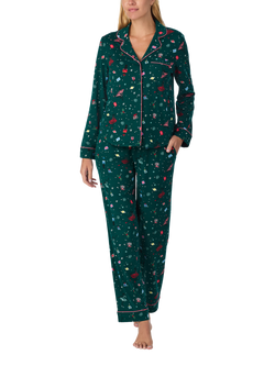 kate spade new york Sugar Plum Fairy Button Through Long Pyjama Set, Multi, Multi