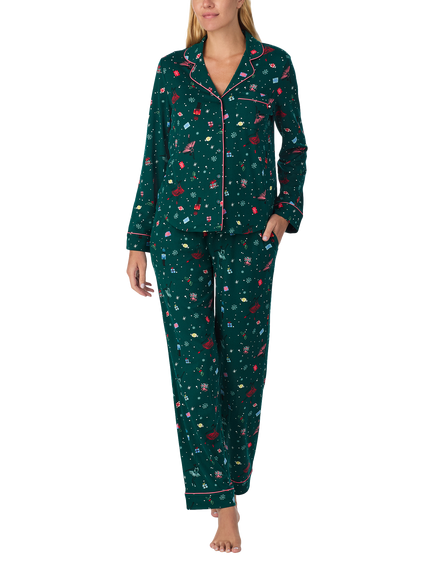 kate spade new york Sugar Plum Fairy Button Through Long Pyjama Set, Multi, Multi