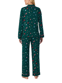 kate spade new york Sugar Plum Fairy Button Through Long Pyjama Set, Multi - view 2, Multi