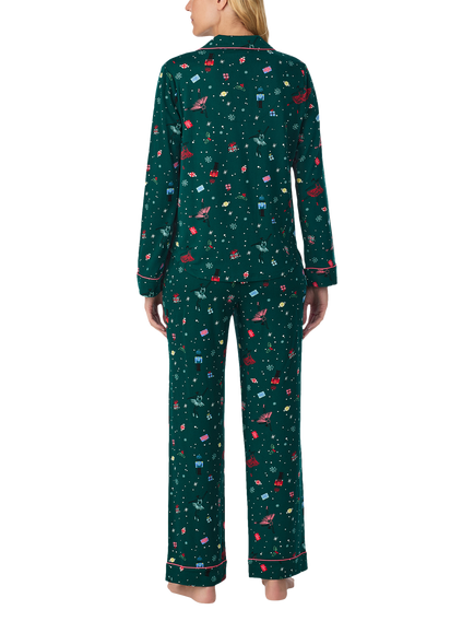 kate spade new york Sugar Plum Fairy Button Through Long Pyjama Set, Multi - view 2, Multi