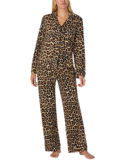 kate spade new york Dancing Leopard Button Through Long Pyjama Set, Multi, Multi