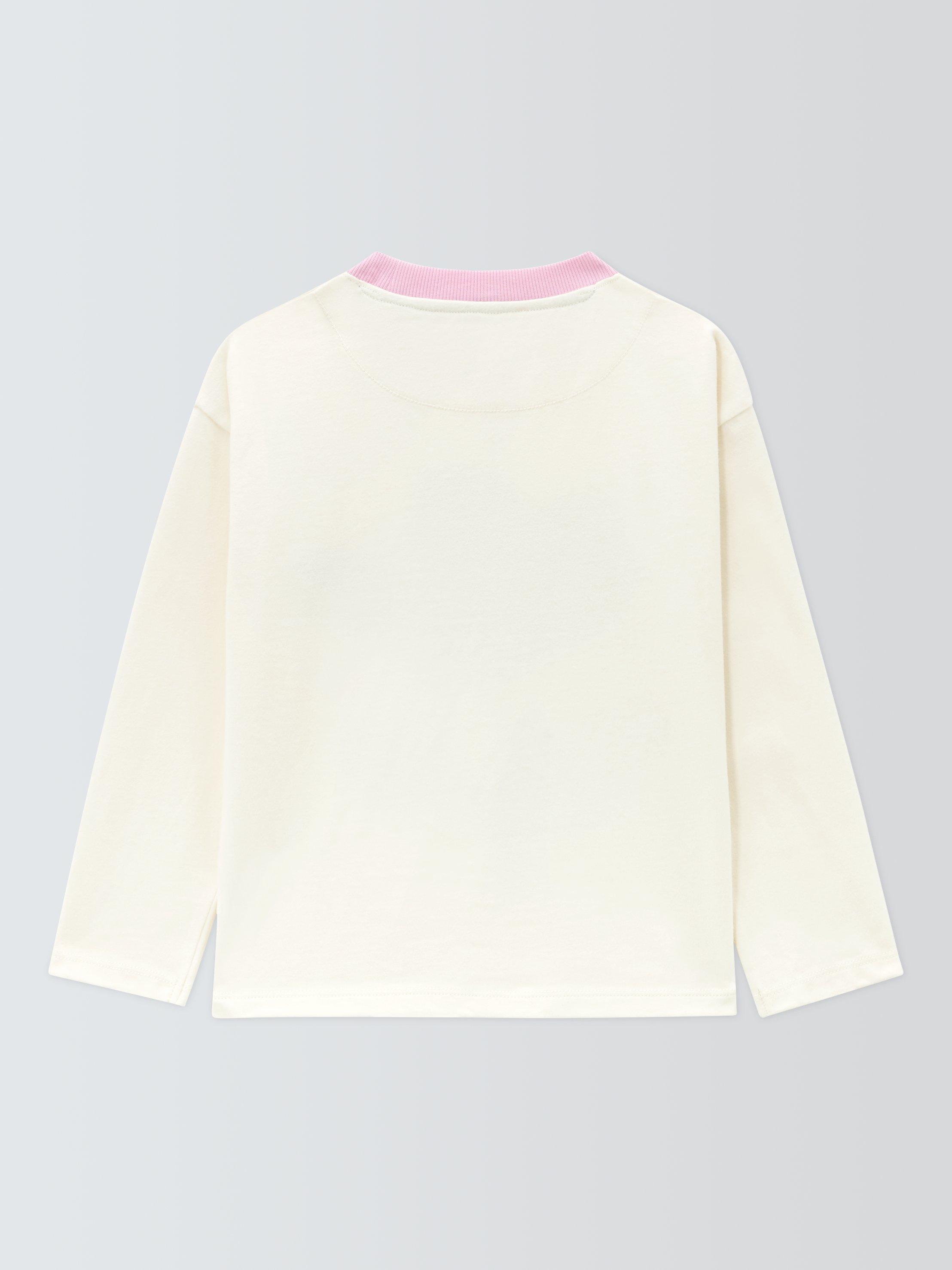 Product image 6 of 7, which shows John Lewis Kids' Flower Long Sleeve Top, Multi, 3 years