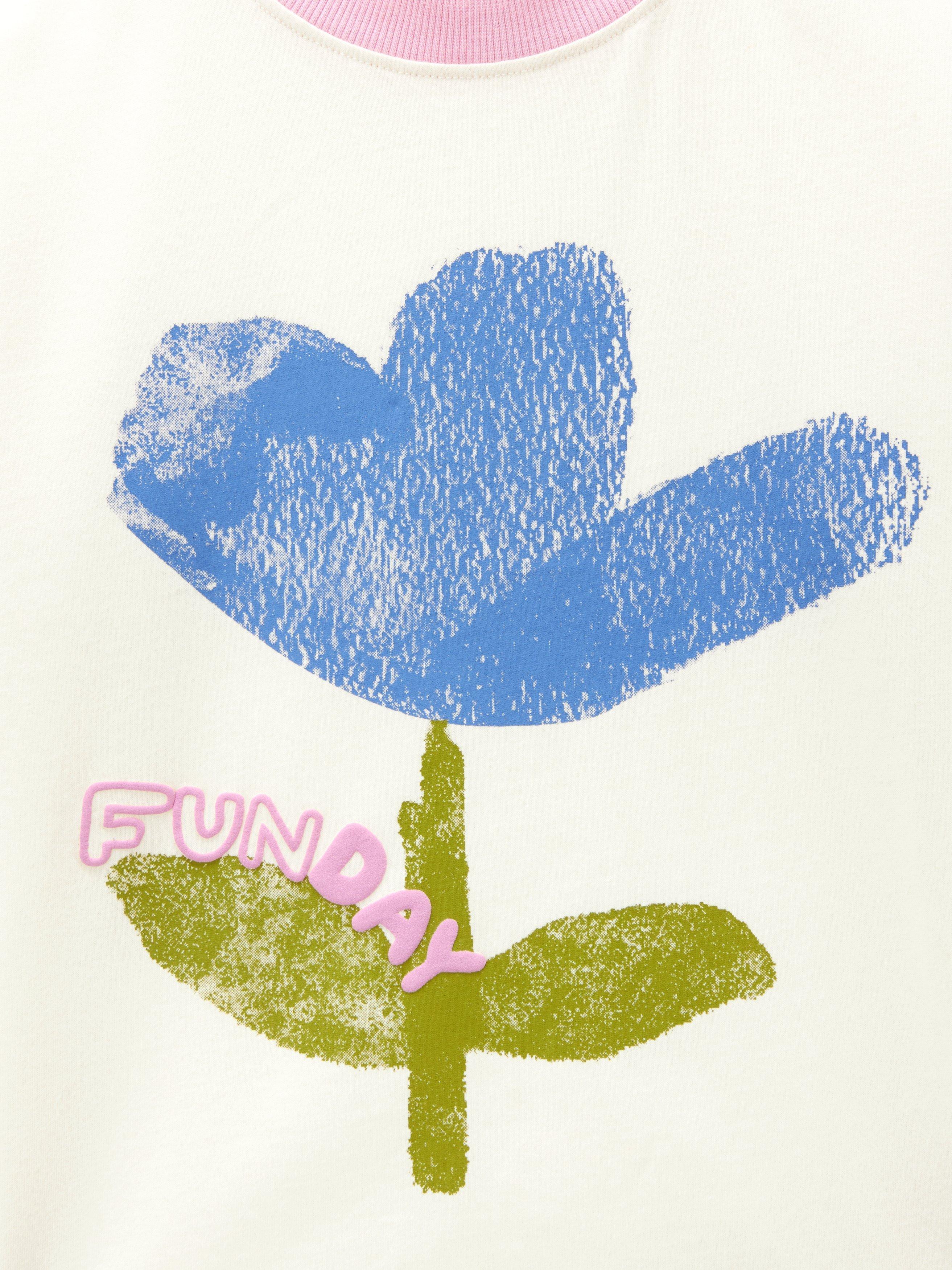 Product image 7 of 7, which shows John Lewis Kids' Flower Long Sleeve Top, Multi, 3 years