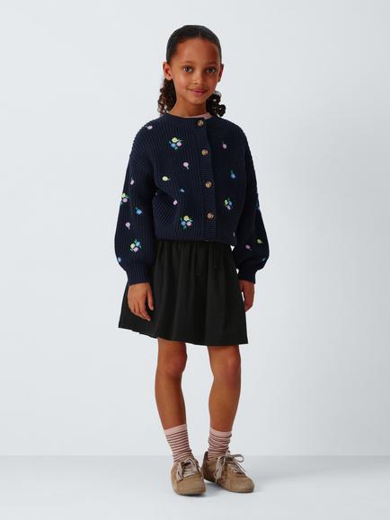 John Lewis Kids' Jersey Skorts, Black - view 2, Black