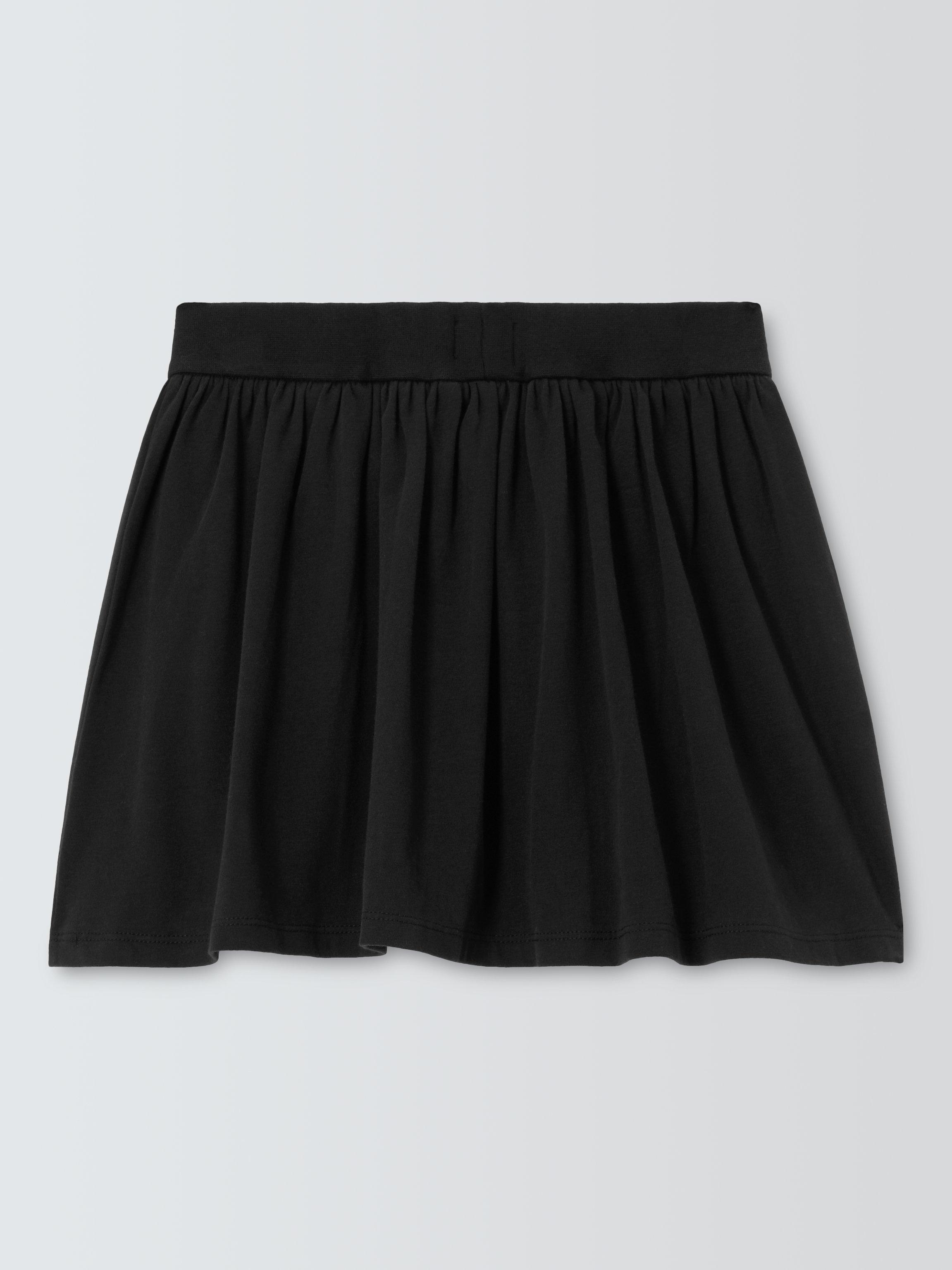 Product image 6 of 7, which shows John Lewis Kids' Jersey Skorts, Black, 3 years