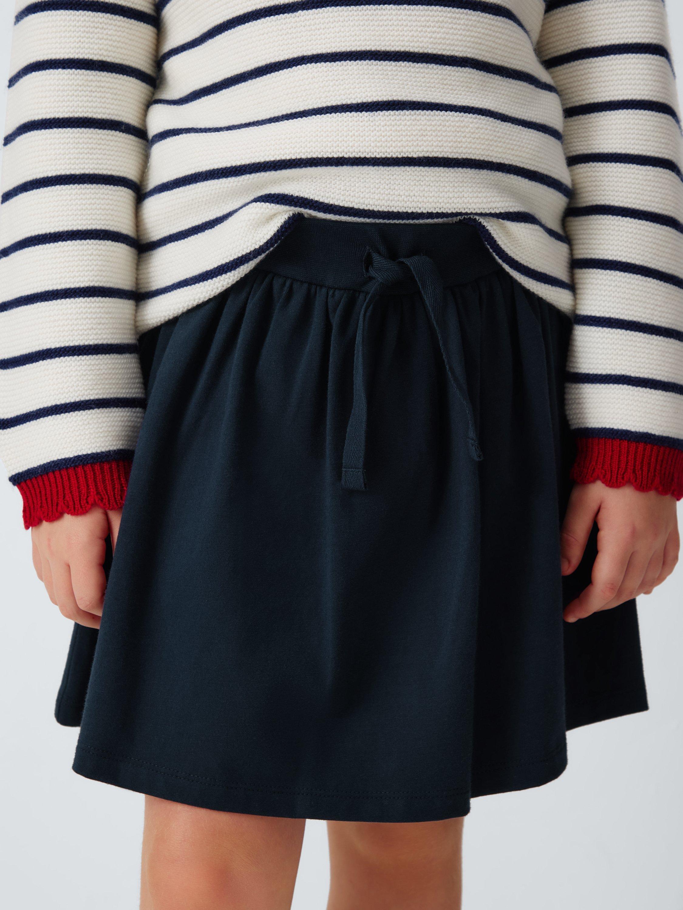 Product image 4 of 7, which shows John Lewis Kids' Jersey Skorts, Blue, 3 years