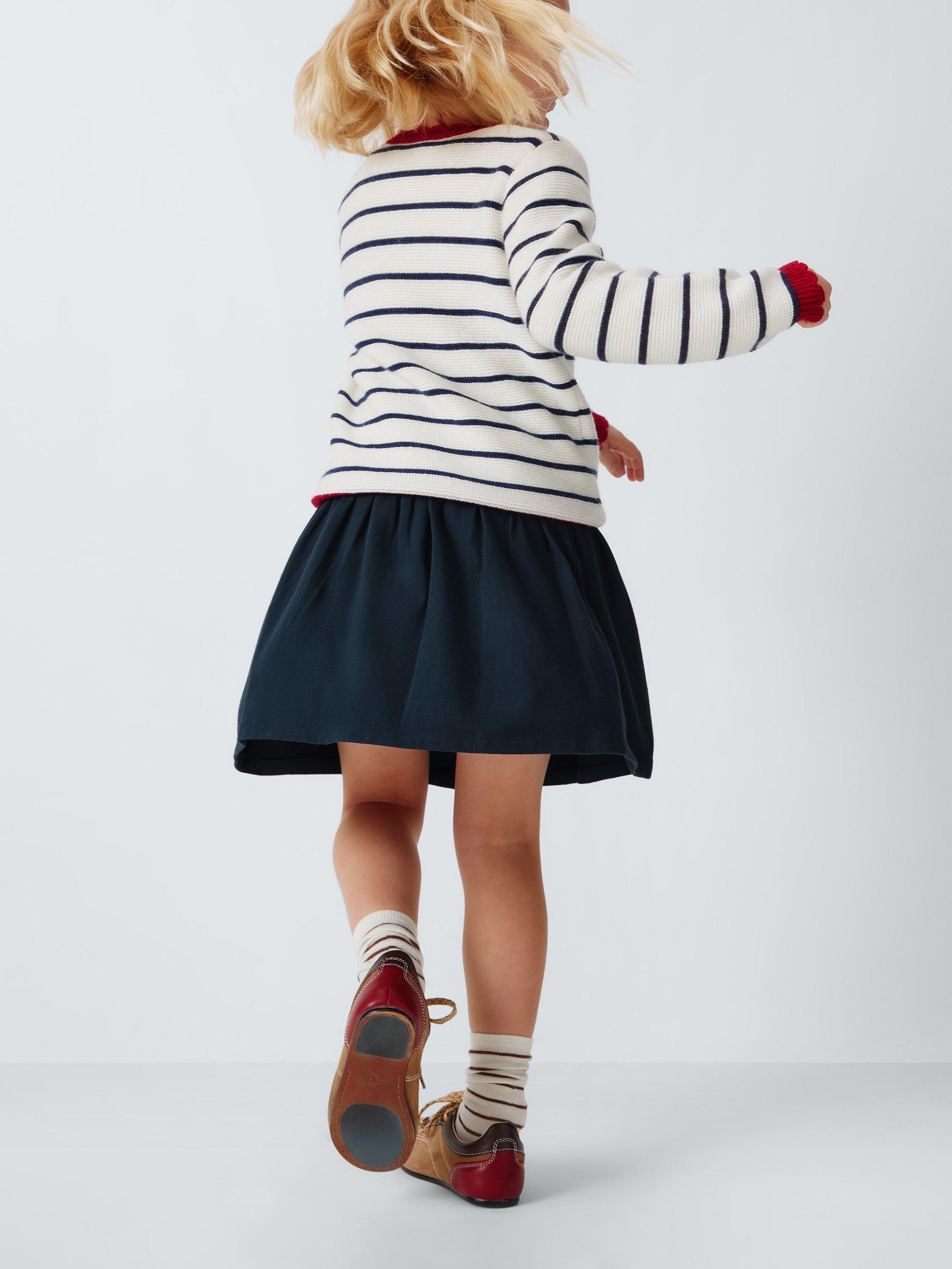 Product image 5 of 7, which shows John Lewis Kids' Jersey Skorts, Blue, 3 years