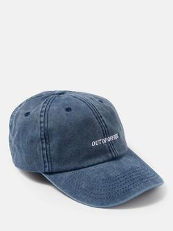 Mint Velvet Out Of Office Denim Baseball Cap, Blue, Blue