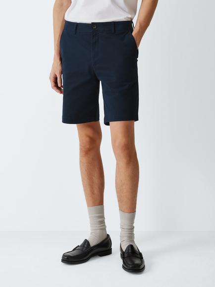 John Lewis Stretch Cotton Chino Shorts, Sky Captain