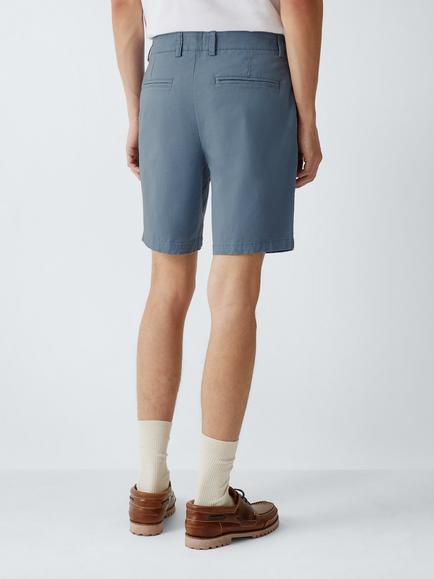 John Lewis Stretch Cotton Chino Shorts - view 2, Flint Stone