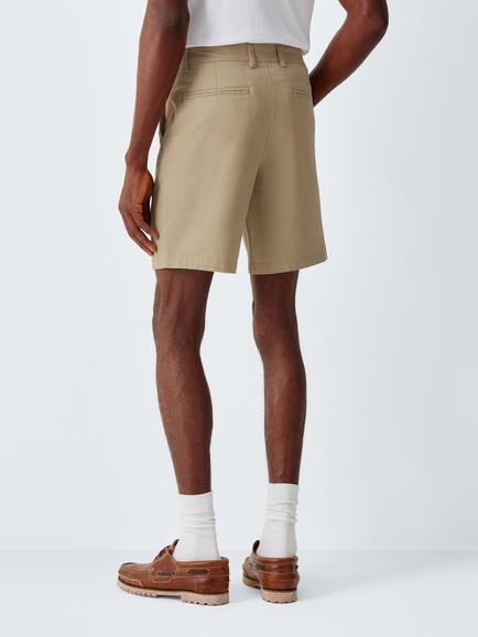 John Lewis Stretch Cotton Chino Shorts - view 2, Corn Stalk