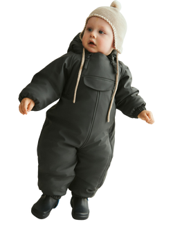 WHEAT Baby Merino Wool Knitted Hat, Warm Sand - view 2, Warm Sand