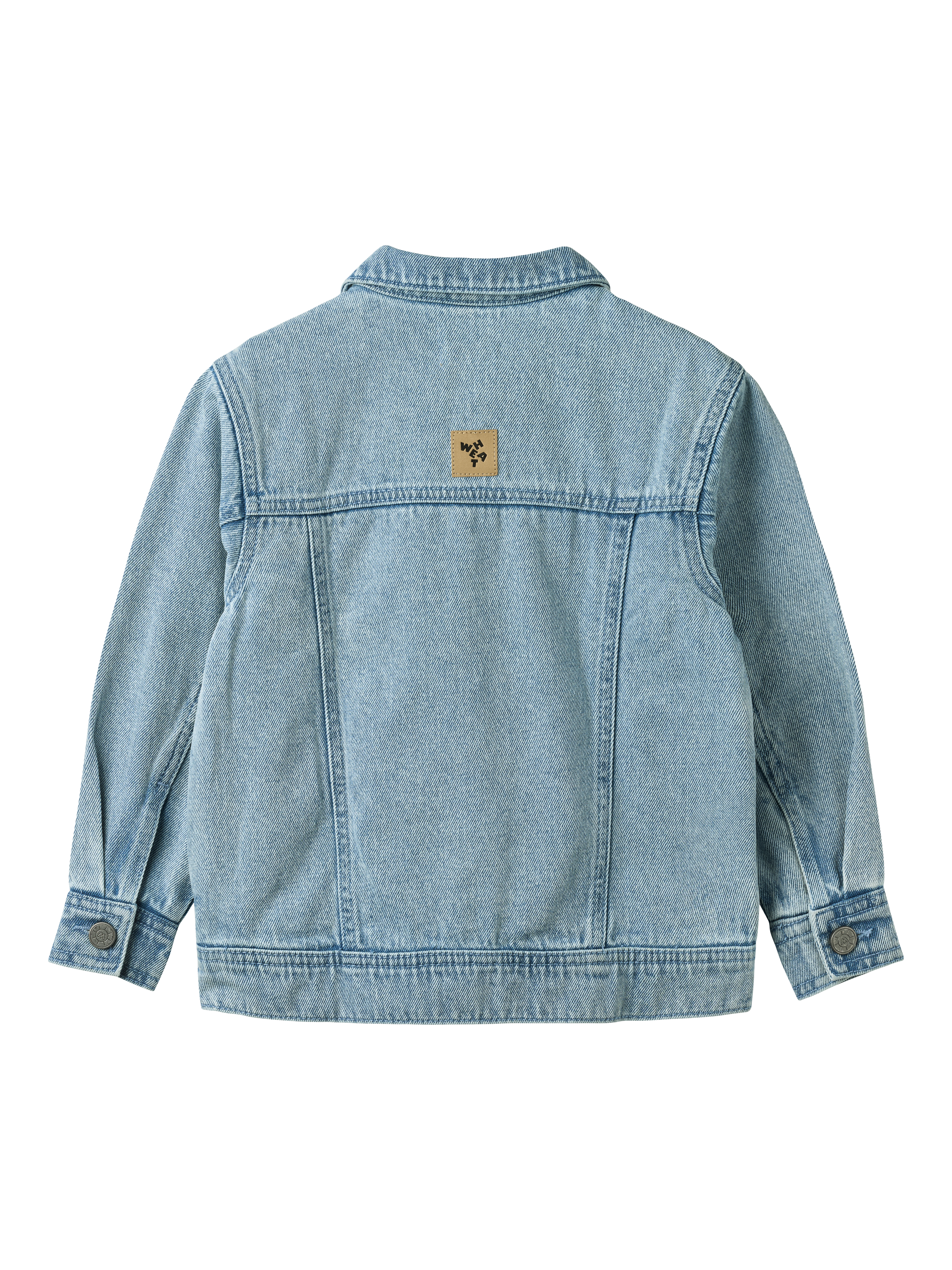 Product image 2 of 6, which shows WHEAT Kids' Demin Jacket, Light Blue, 3 years
