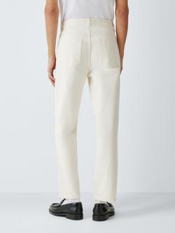 John Lewis Relaxed Fit Denim Jeans - view 2, White